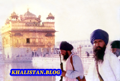 Shaheed Bhai Amarjeet Singh Khemkaran with Sant Jarnail Singh