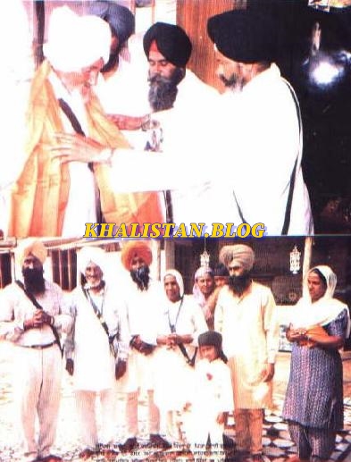 Bhai Harjinder Singh Jinda's family being honoured