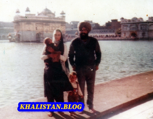 Shaheed Bhai Karaj Singh Thande with family